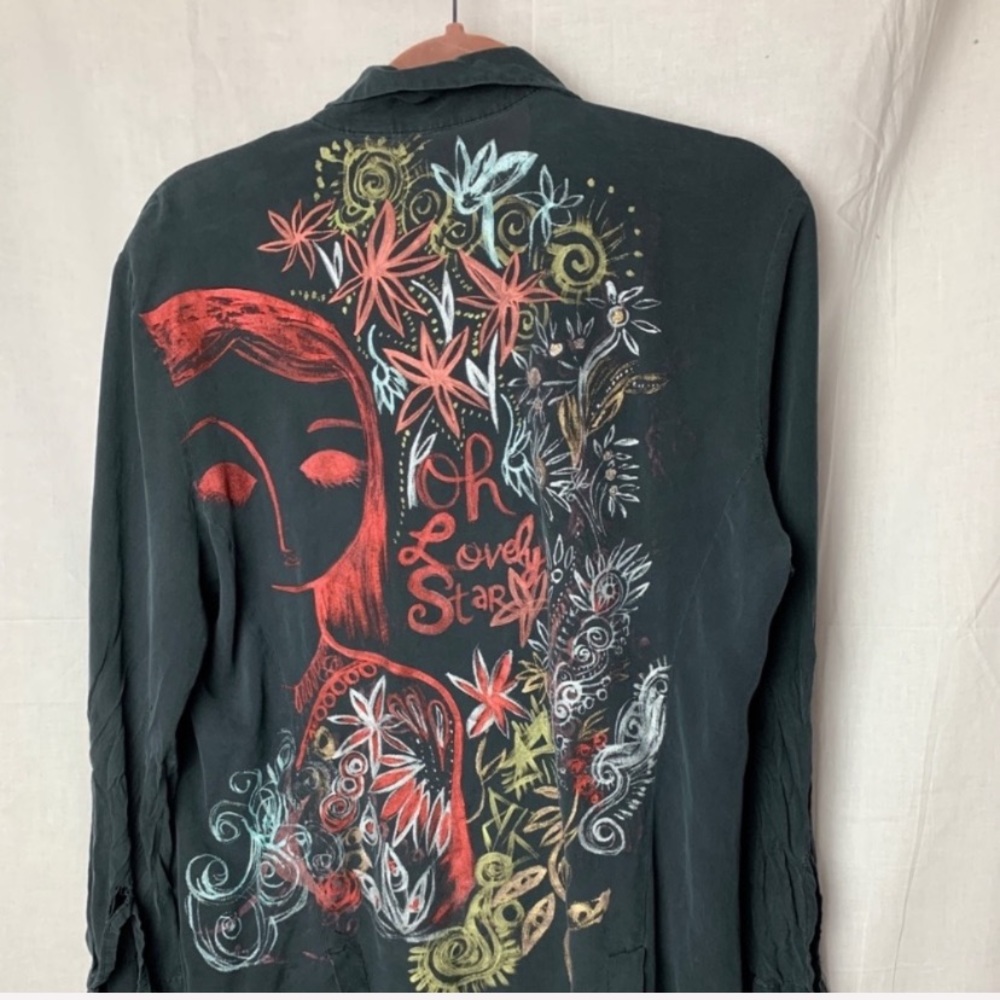 Lovely Star * Original Hand Painted Silk